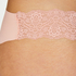 Slip brésilien Invisible Dentelle, Rose