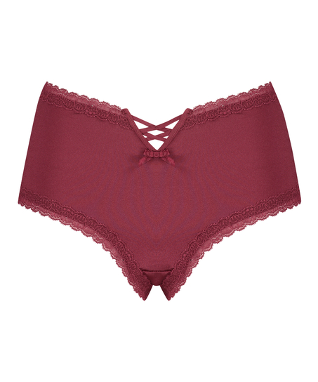 Slip brésilien en forme de V Vixen Curvy, Rouge