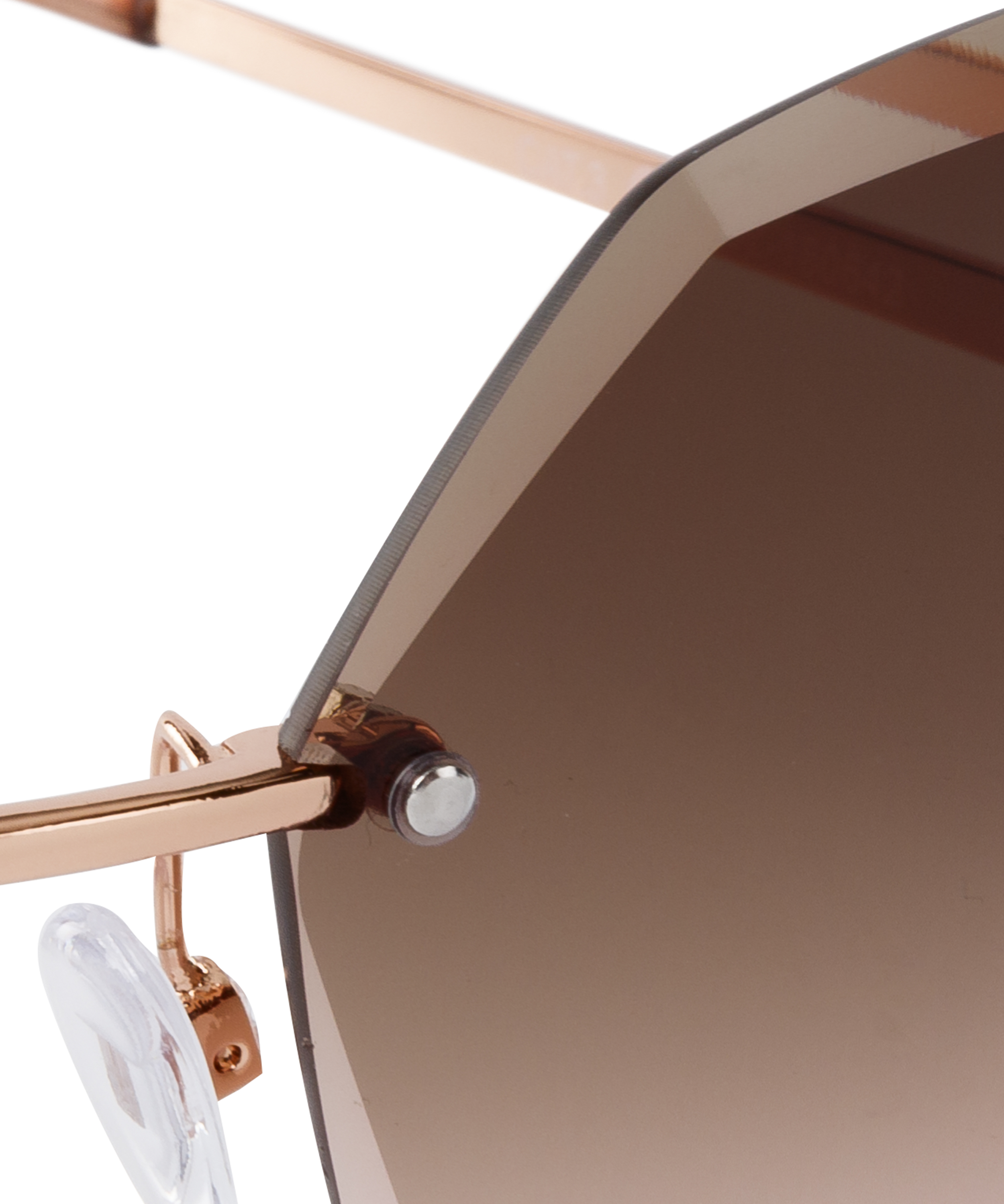 Lunettes de soleil, Marron, main