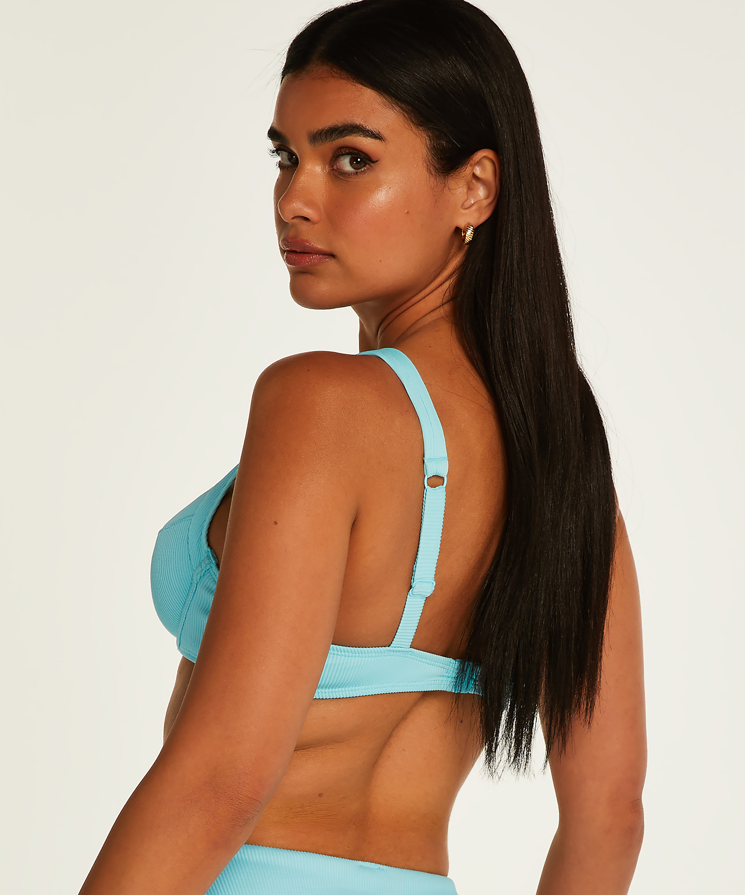 Haut de bikini à armatures non préformé Texture, Noir, main