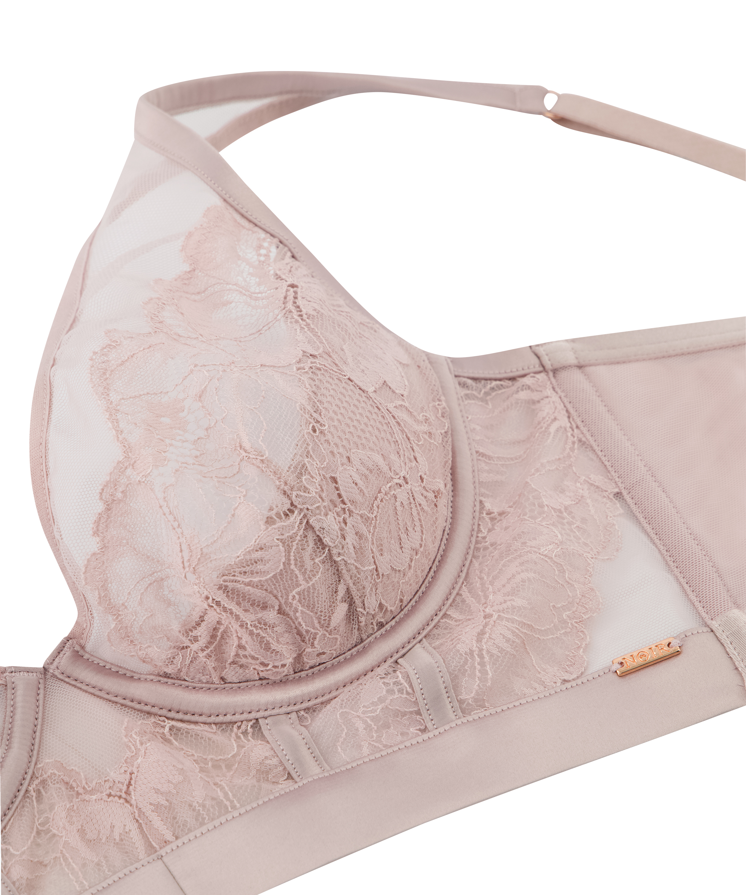 Soutien-gorge non-rembourré à armatures longline Rosalia, Violet, main