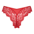 Slip brésilien échancré Heather, Rouge