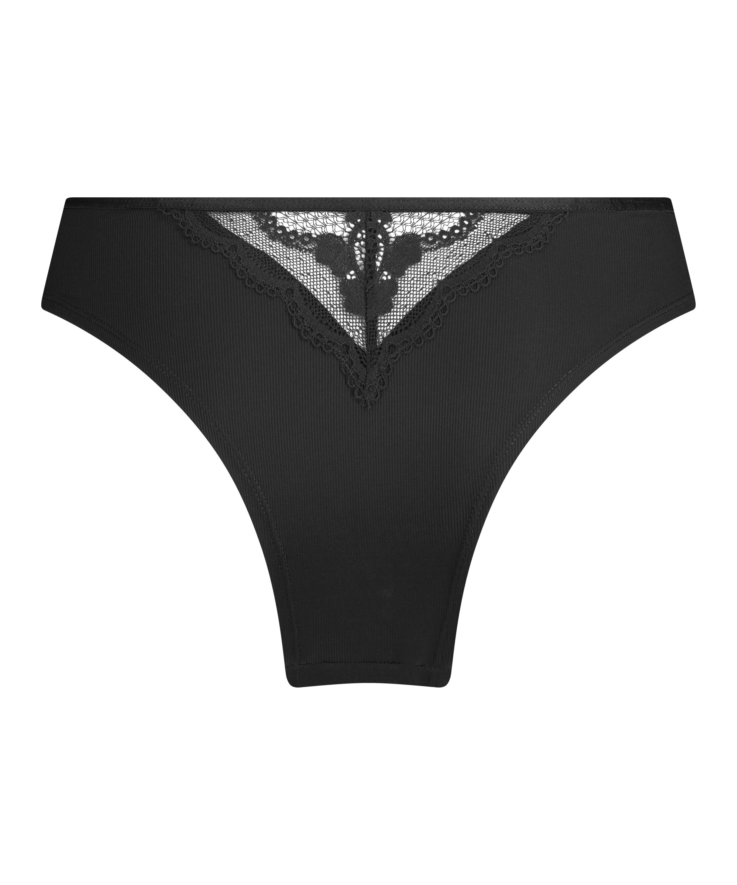 Slip brésilien Nadine, Noir Slip brésilien Nadine, Noir