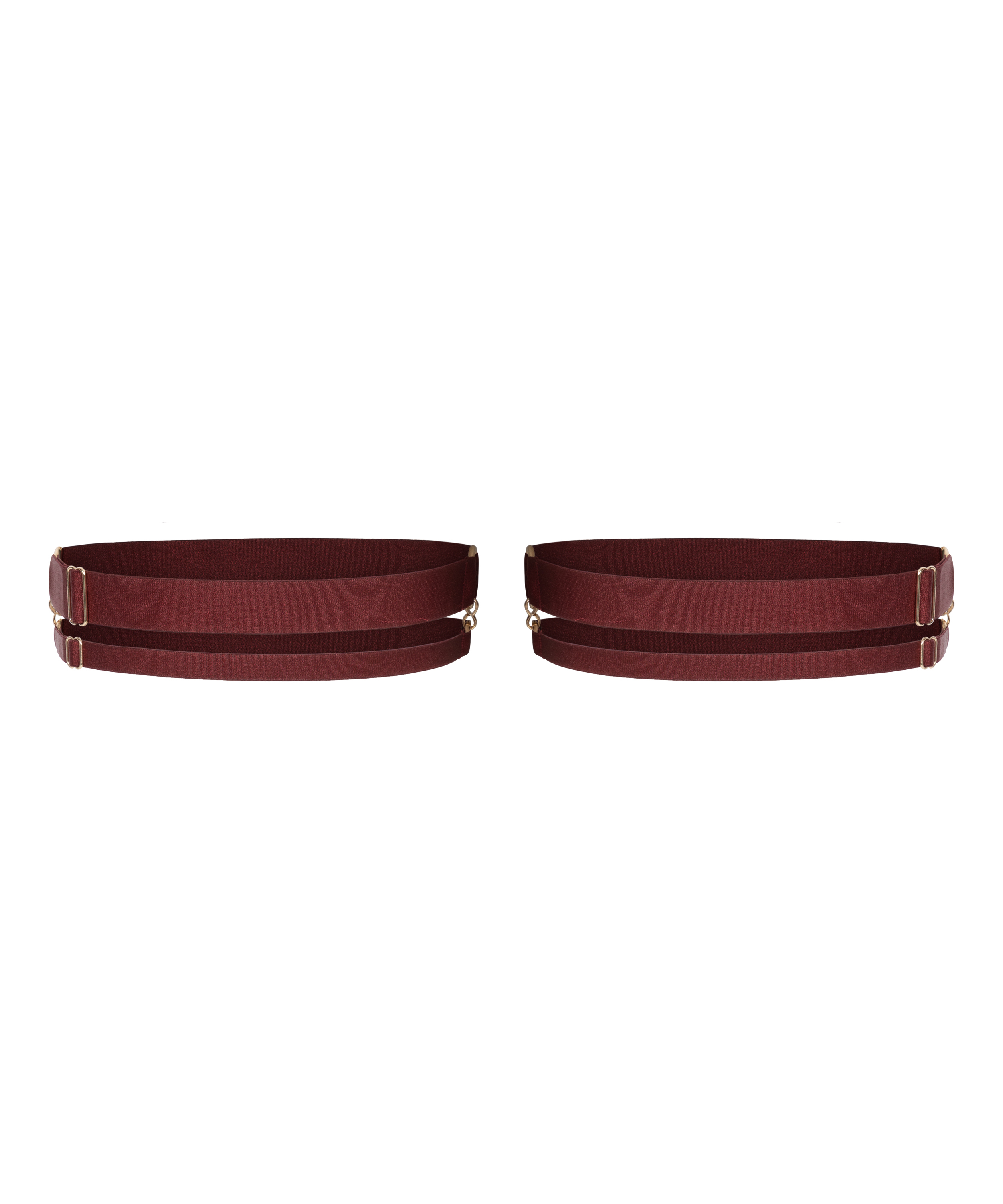 Jarretelles &eacute;lastiques pour jambes, Rouge, main