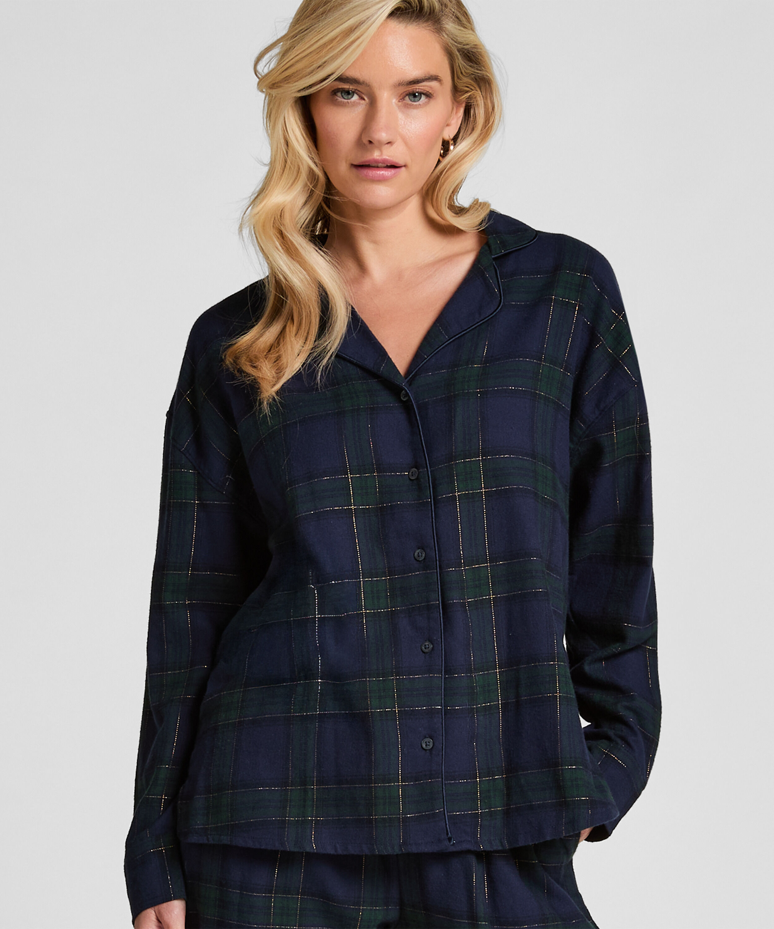 Haut de Pyjama Flanel, Bleu Haut de Pyjama Flanel, Bleu