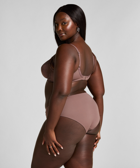 Slip taille haute Diva, Marron