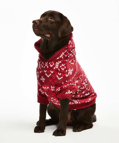Onesie chiens en polaire, Rouge
