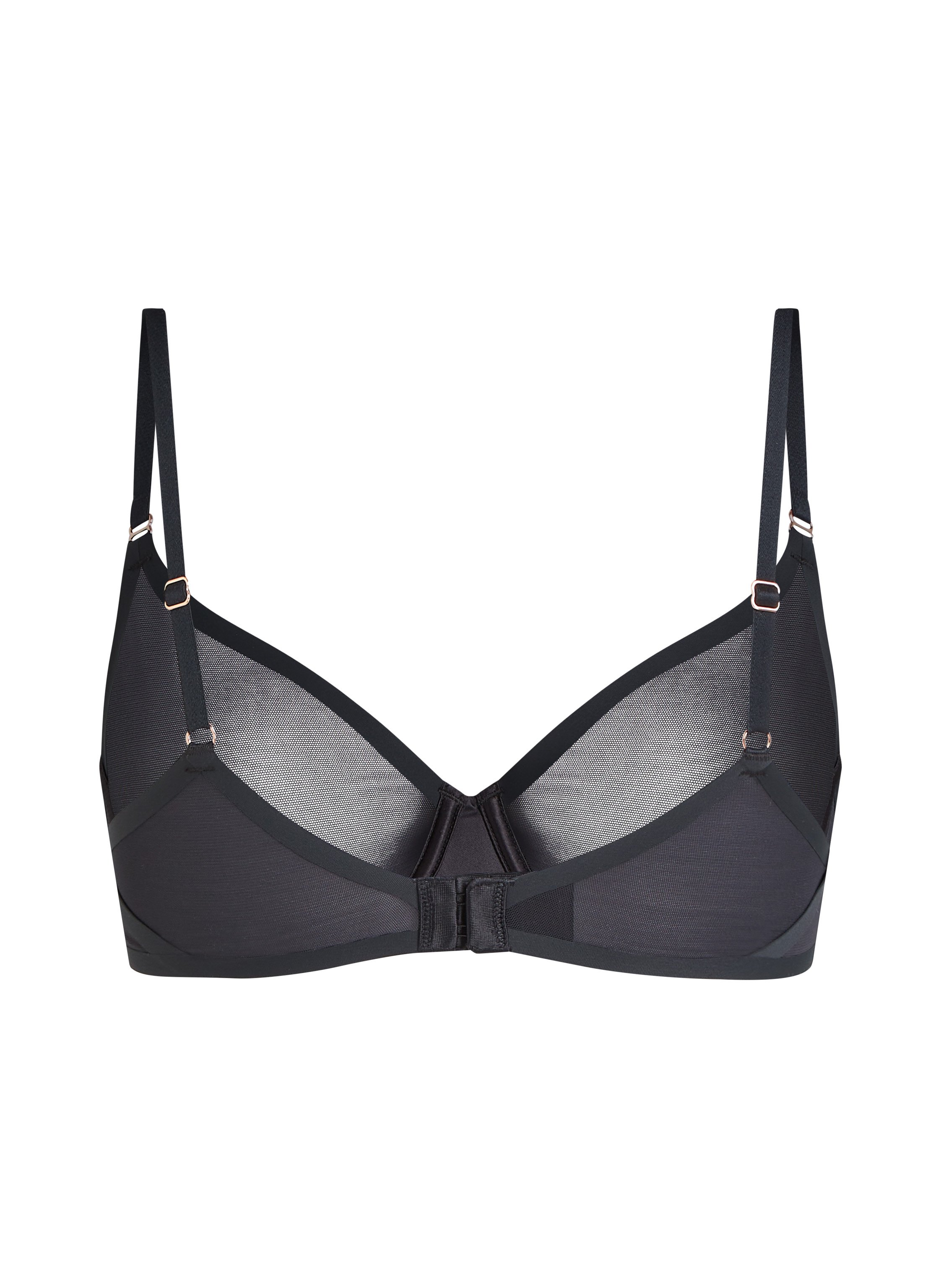 Soutien-gorge non-rembourr&eacute; &agrave; armatures Essential, Noir, main