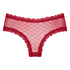 Slip brésilien V-shape Mesh, Rouge
