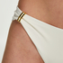 Bas de bikini échancré, Blanc