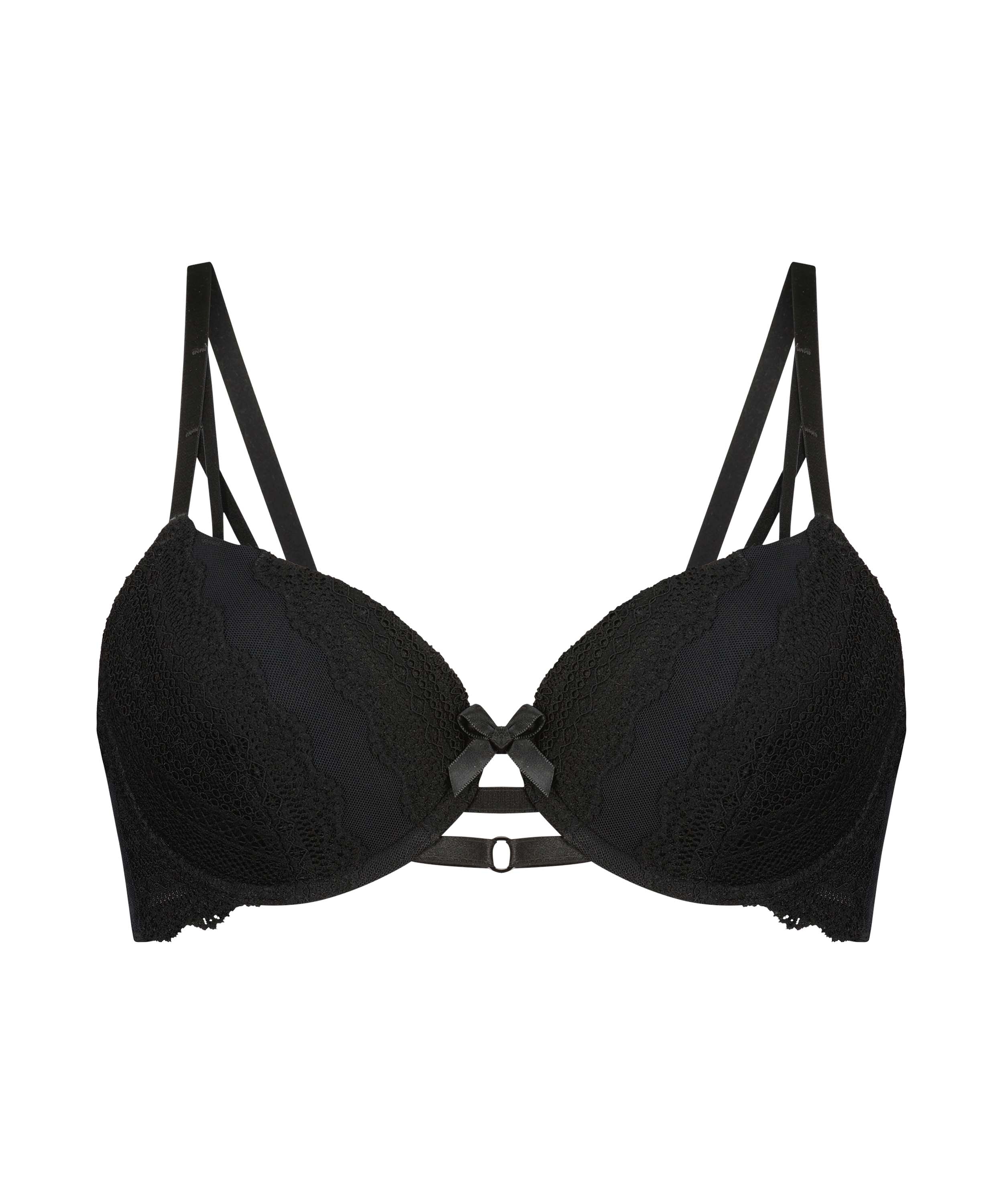 Soutien-gorge rembourré à armatures Mahina, Noir, main