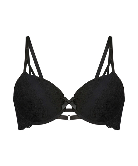 Soutien-gorge rembourré à armatures Mahina, Noir
