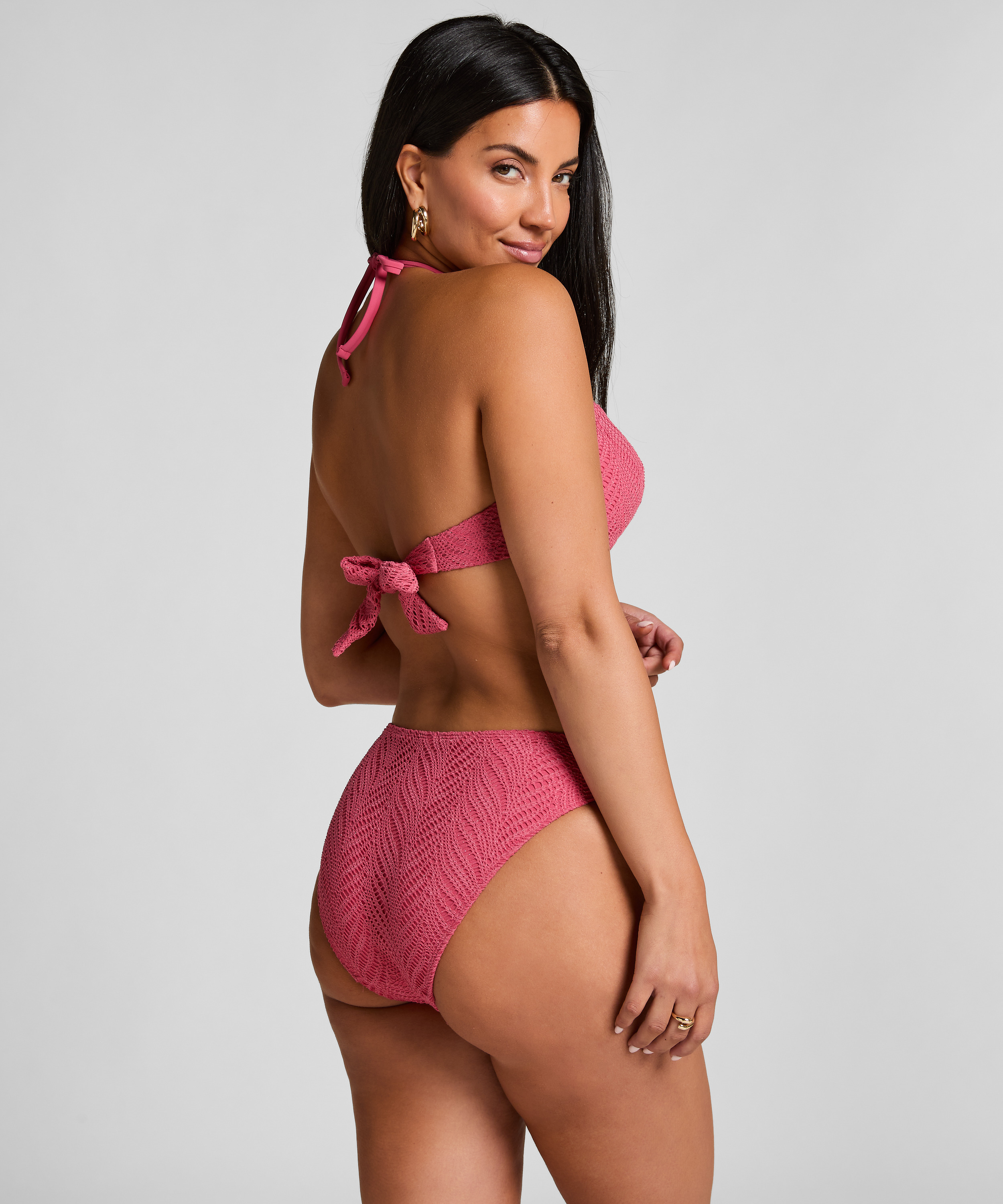 Haut de bikini bandeau Lanai, Rose, main