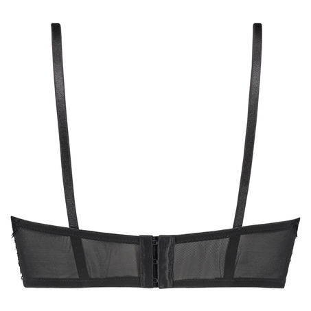 Soutien-gorge à la palangre à armatures préformé Valentina, Noir