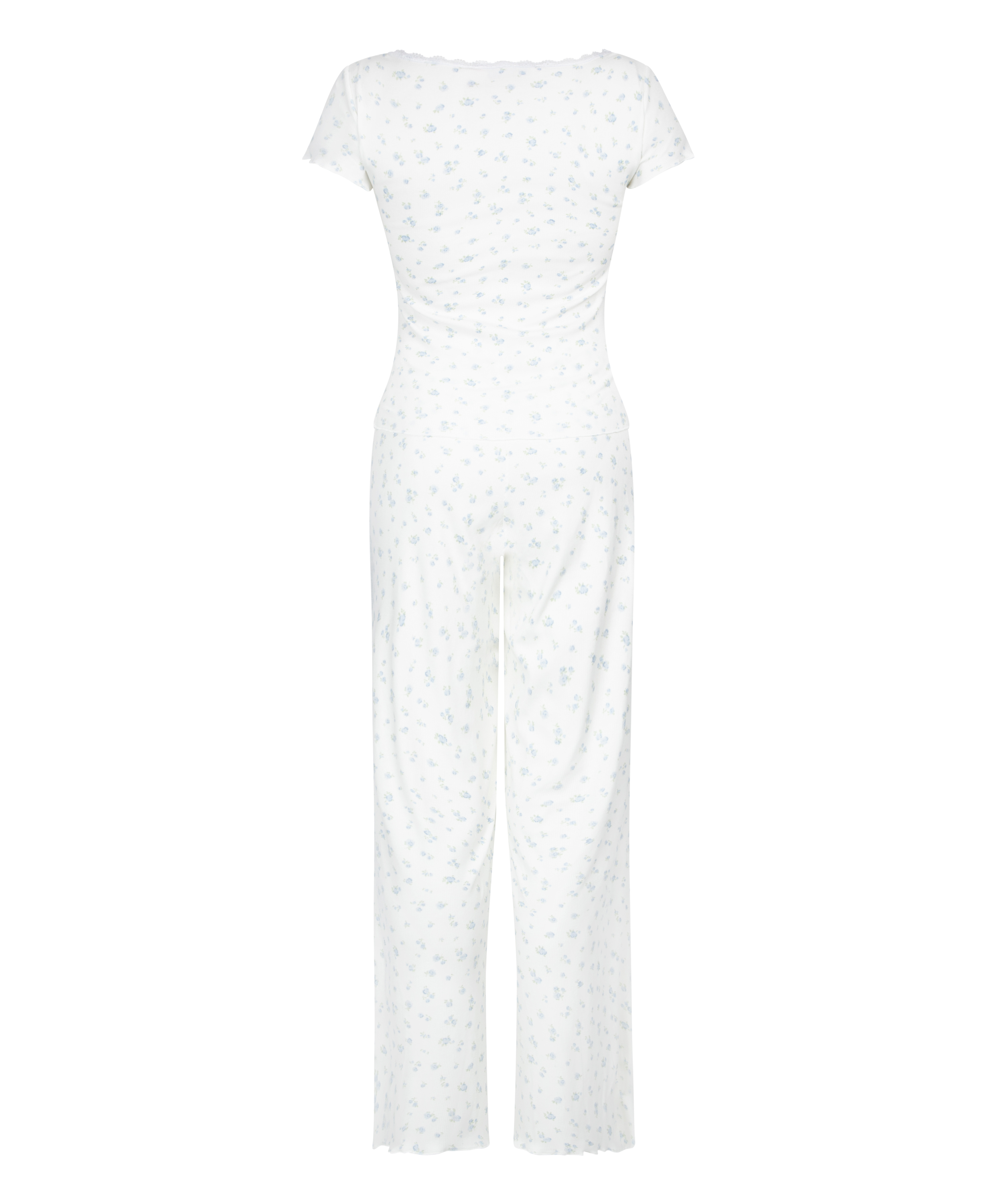 Ensemble pyjama c&ocirc;tel&eacute;, Bleu, main