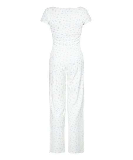 Ensemble pyjama c&ocirc;tel&eacute;, Bleu