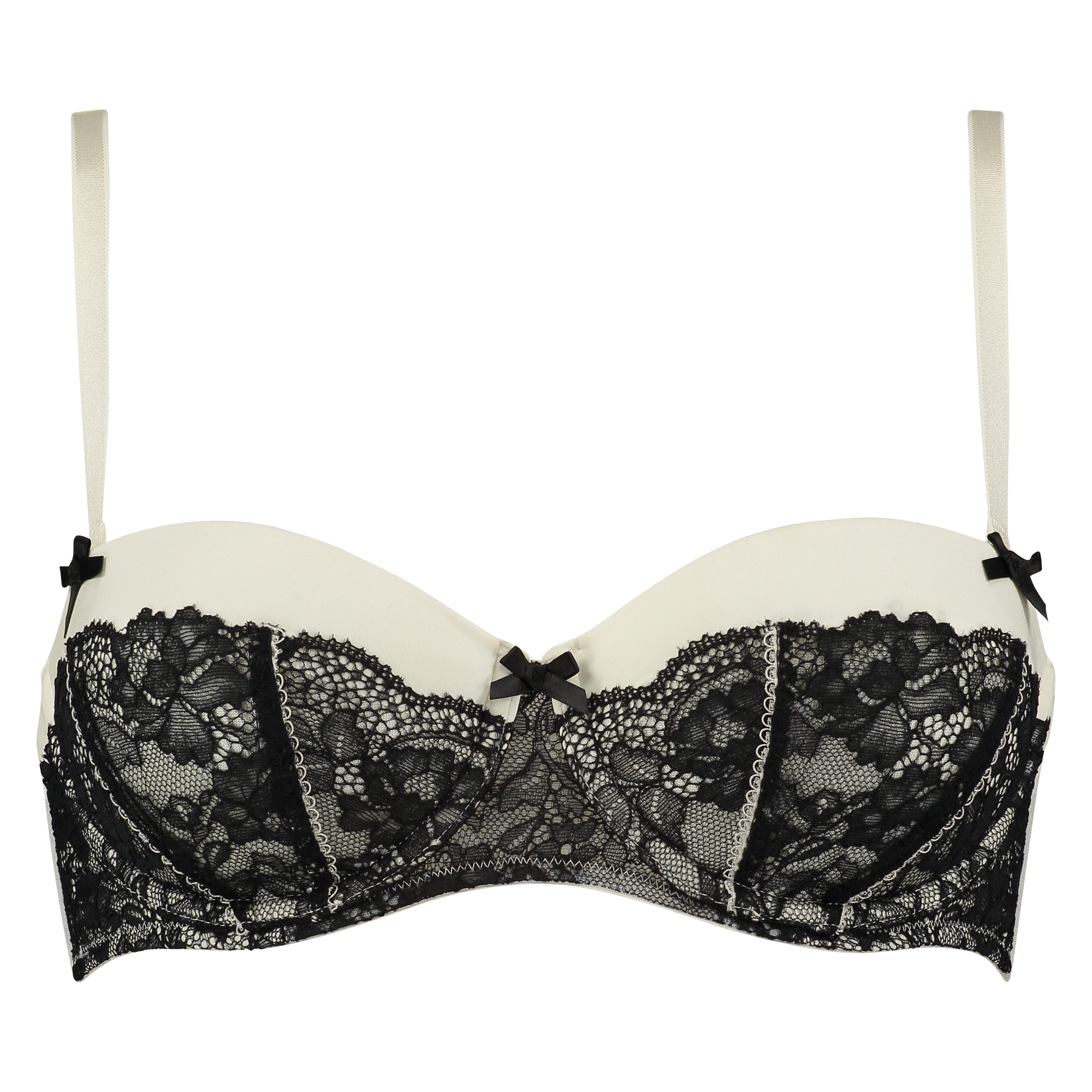 Soutien-gorge &agrave; armatures pr&eacute;form&eacute; sans bretelles Lenka, Blanc, main