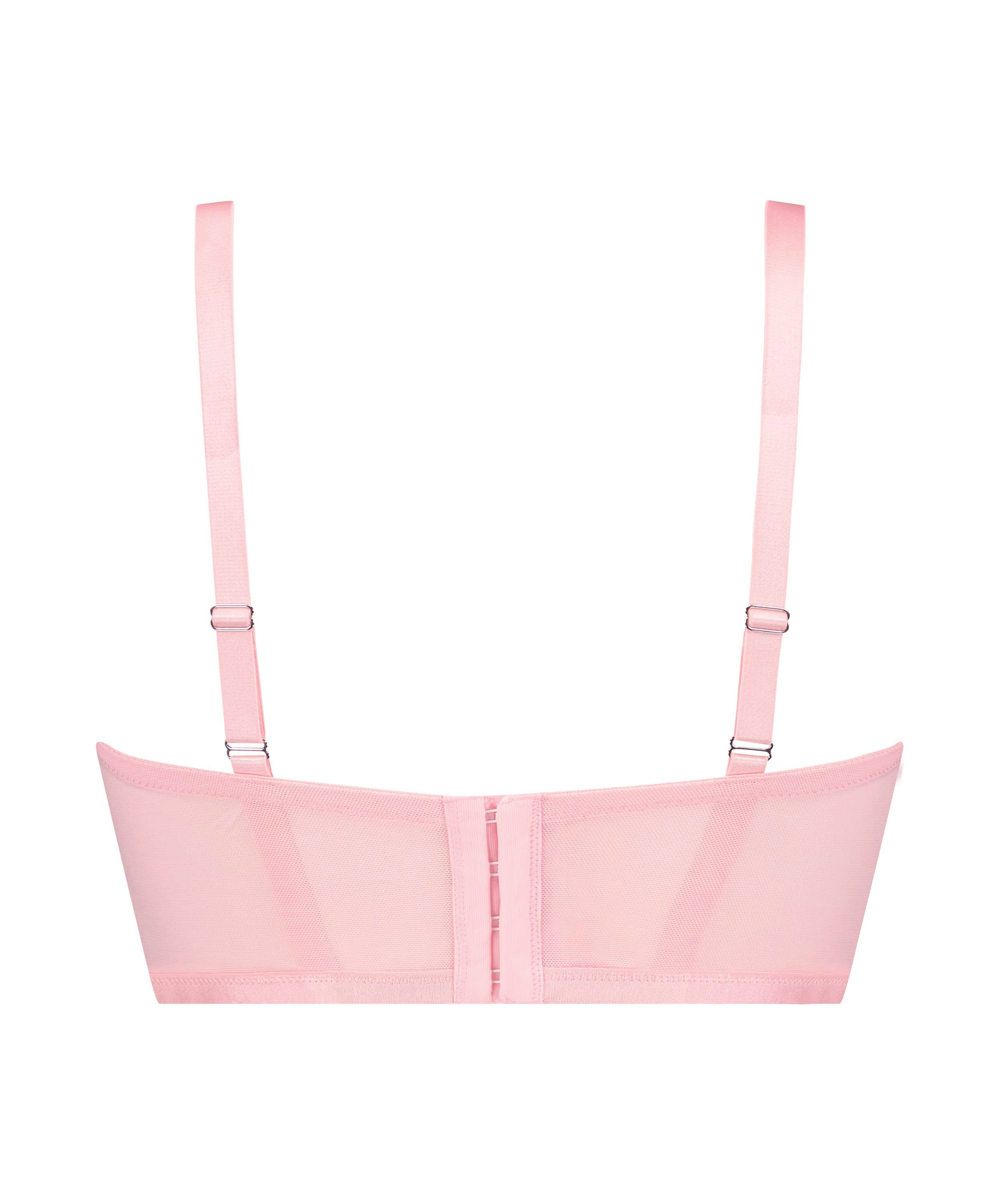 Soutien-gorge à armatures non préformé longline Louise Kim Petras, Rose, main