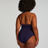 Maillot de bain Shaping Halter Scallop, Bleu