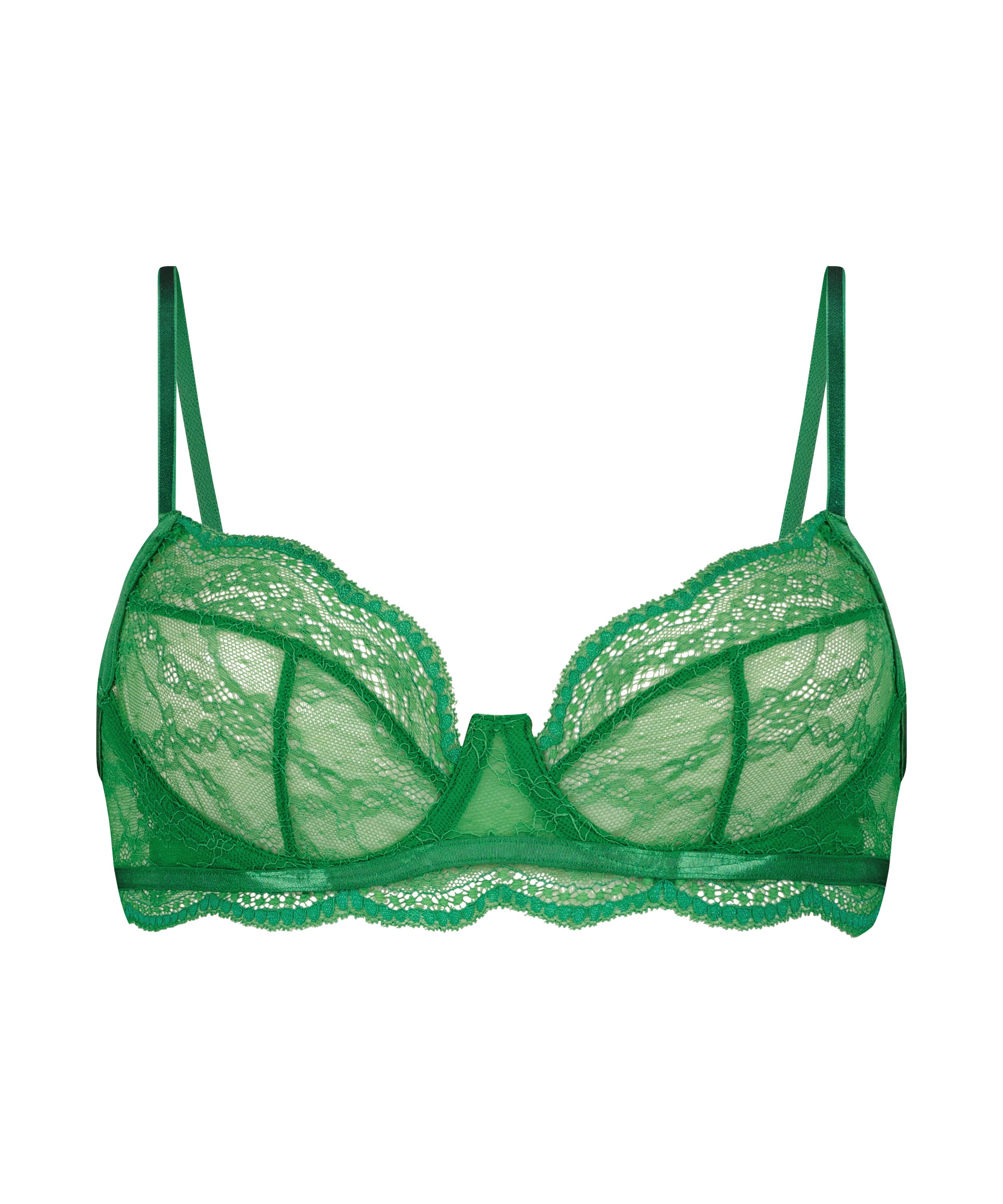 Soutien-gorge non-rembourré à armatures Isabelle, Vert, main