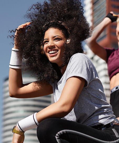 T-shirt de sport &agrave; manches courtes HKMX, Gris
