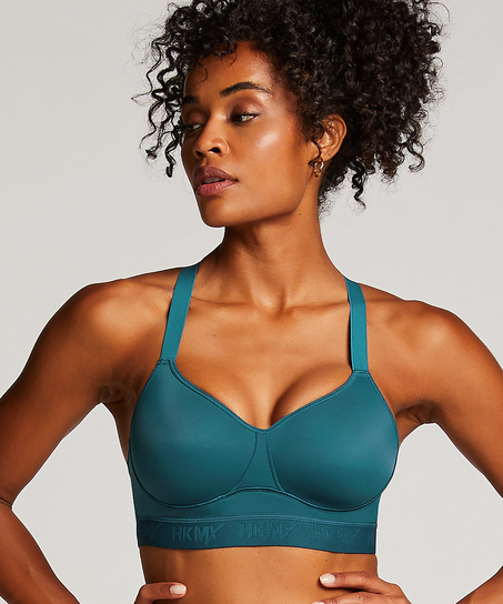 HKMX Soutien-gorge de sport The All Star Maintien niveau 2, Bleu
