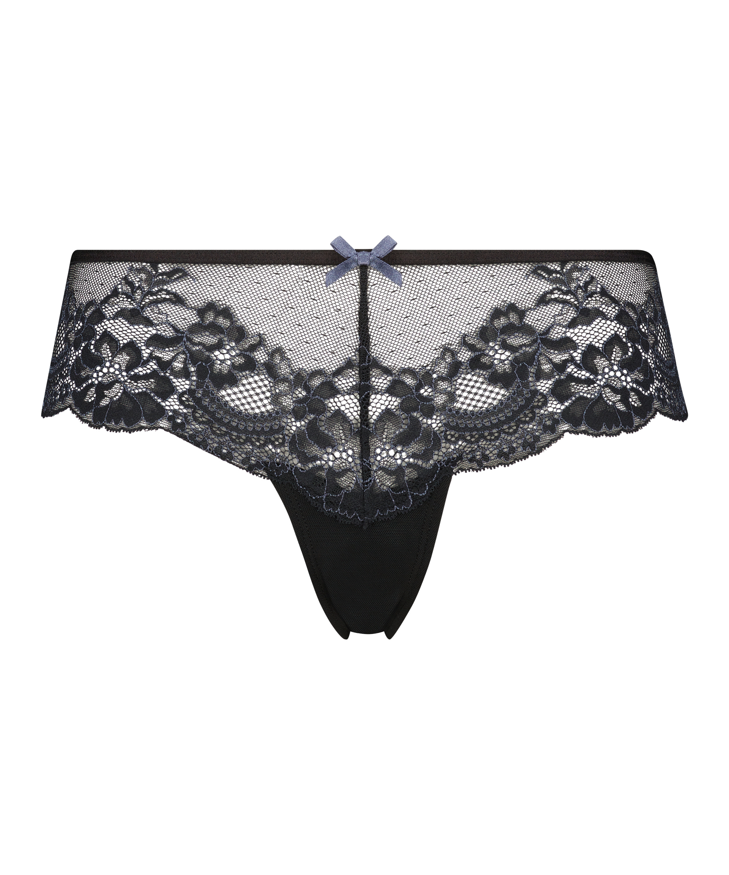 Slip brésilien Alisia, Noir, main