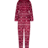 Onesie Flanelle Polaire, Rouge