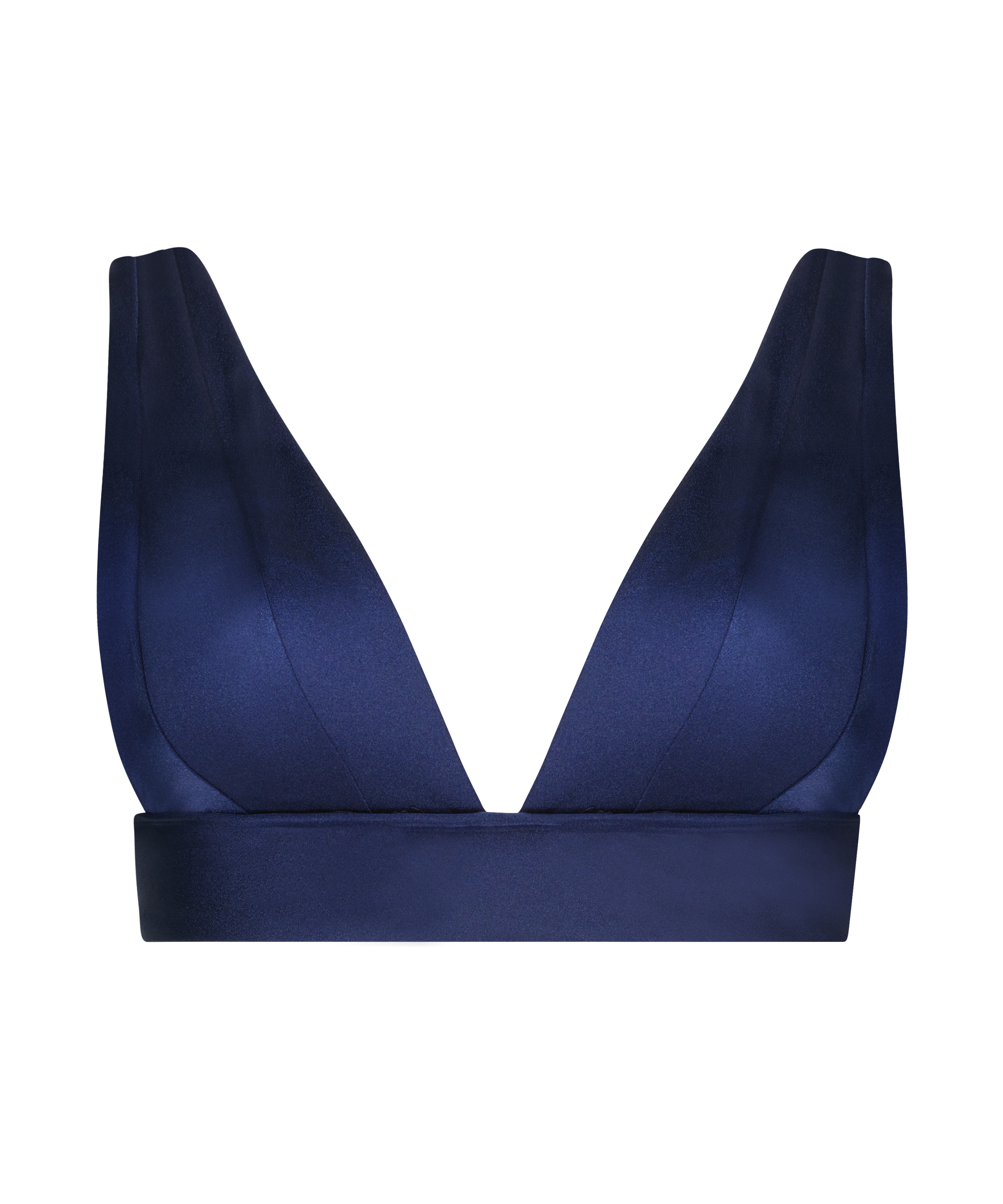 Haut de bikini triangle Luxe, Bleu, main