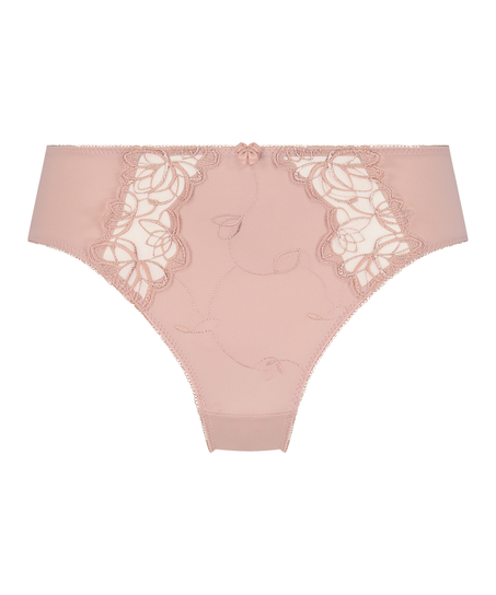 Slip taille haute Diva, Rose