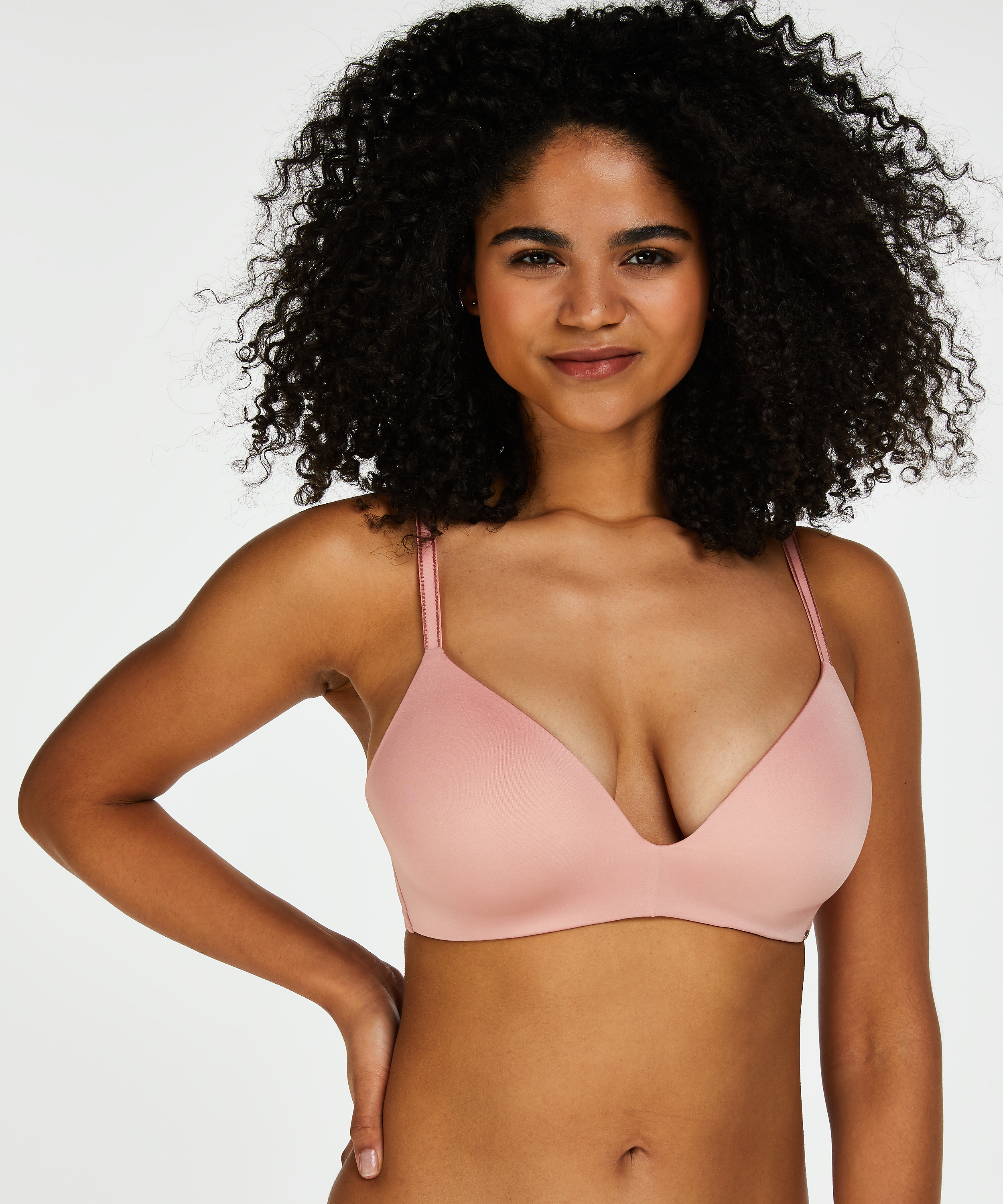 Soutien-gorge préformé sans armatures Mona, Rose, main