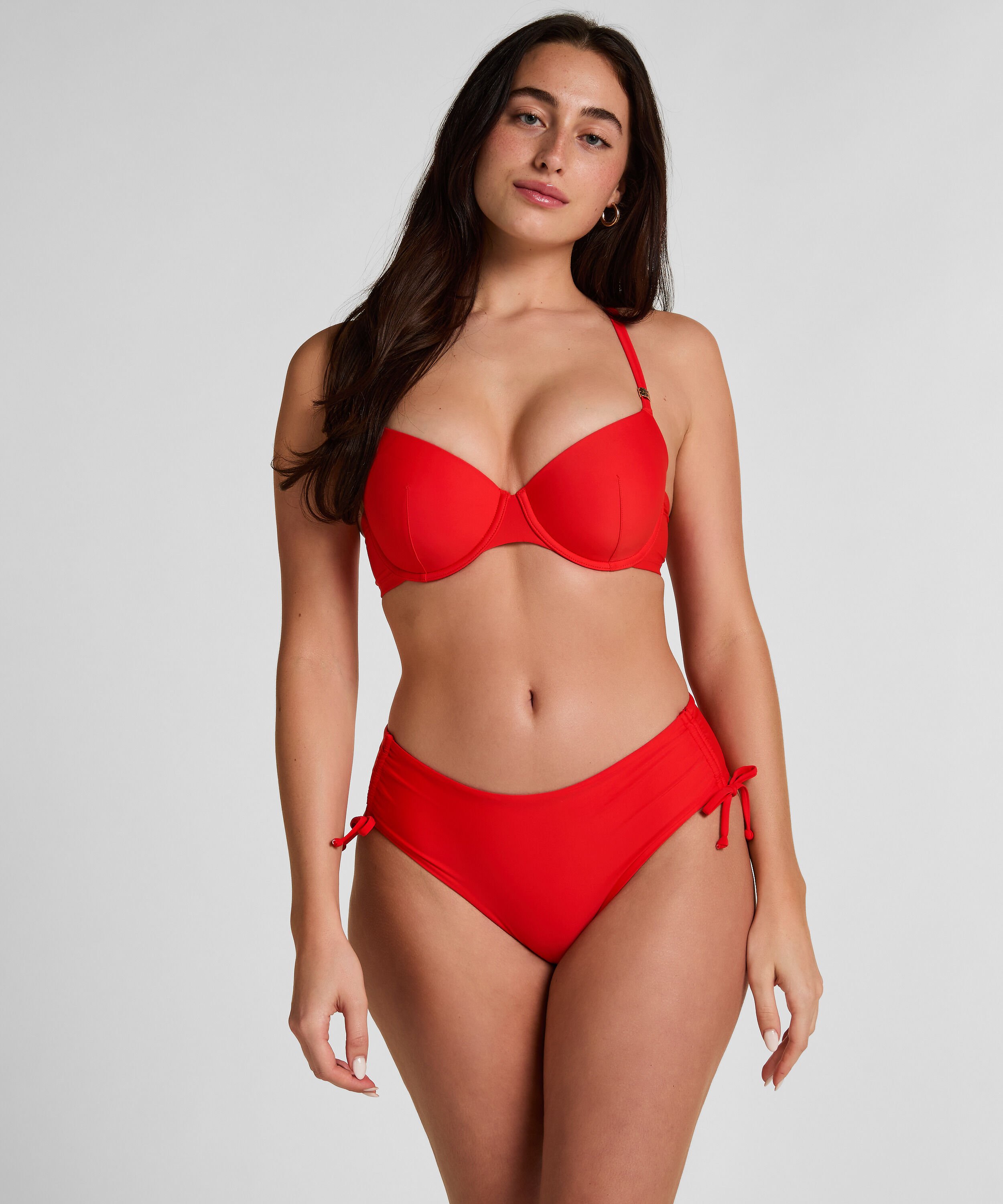 Midi Bikini Bottom Luxe, Rouge