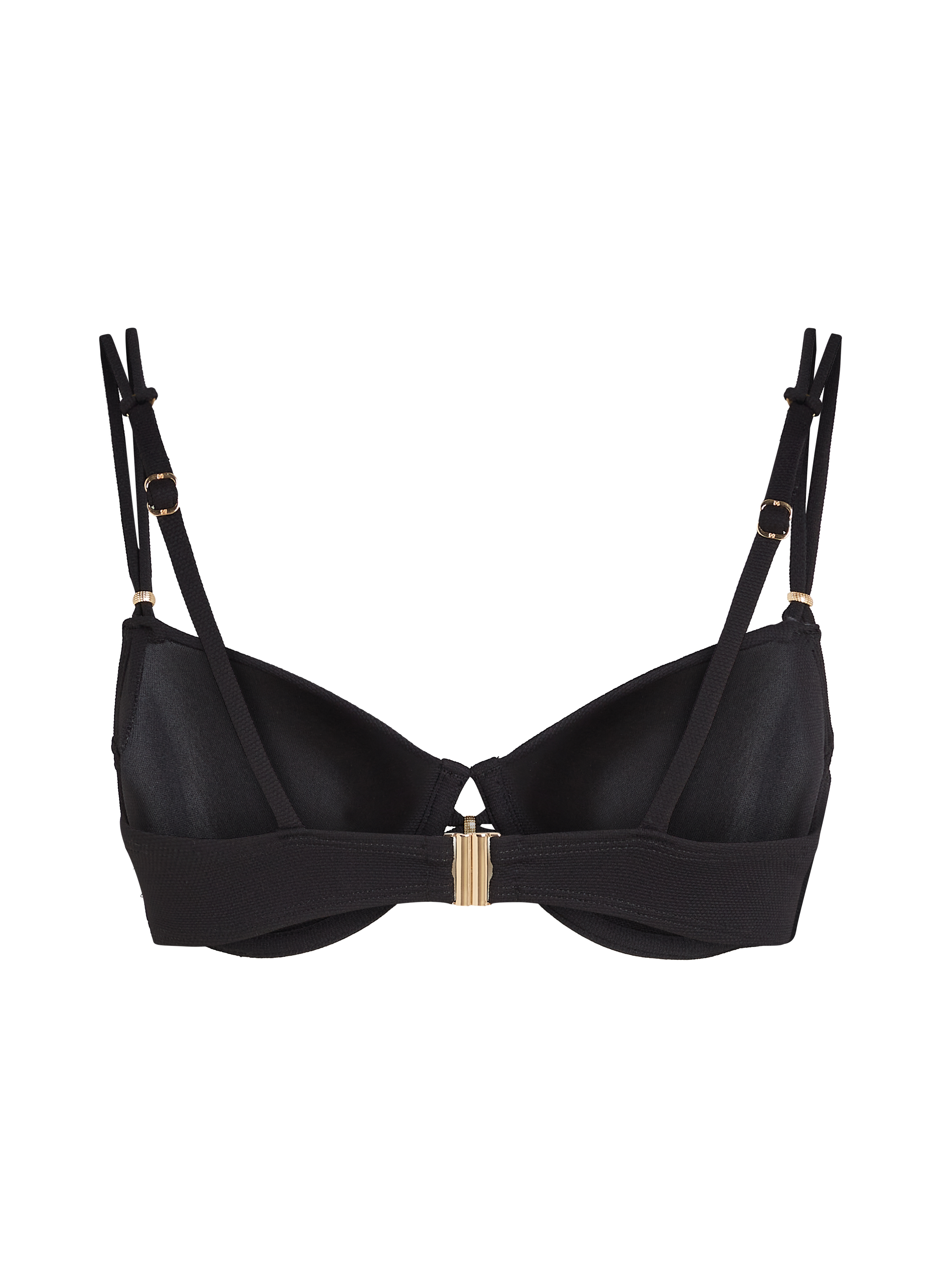 Haut de bikini Holbox, Noir, main