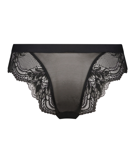 Slip brésilien Donna Sparkle, Noir