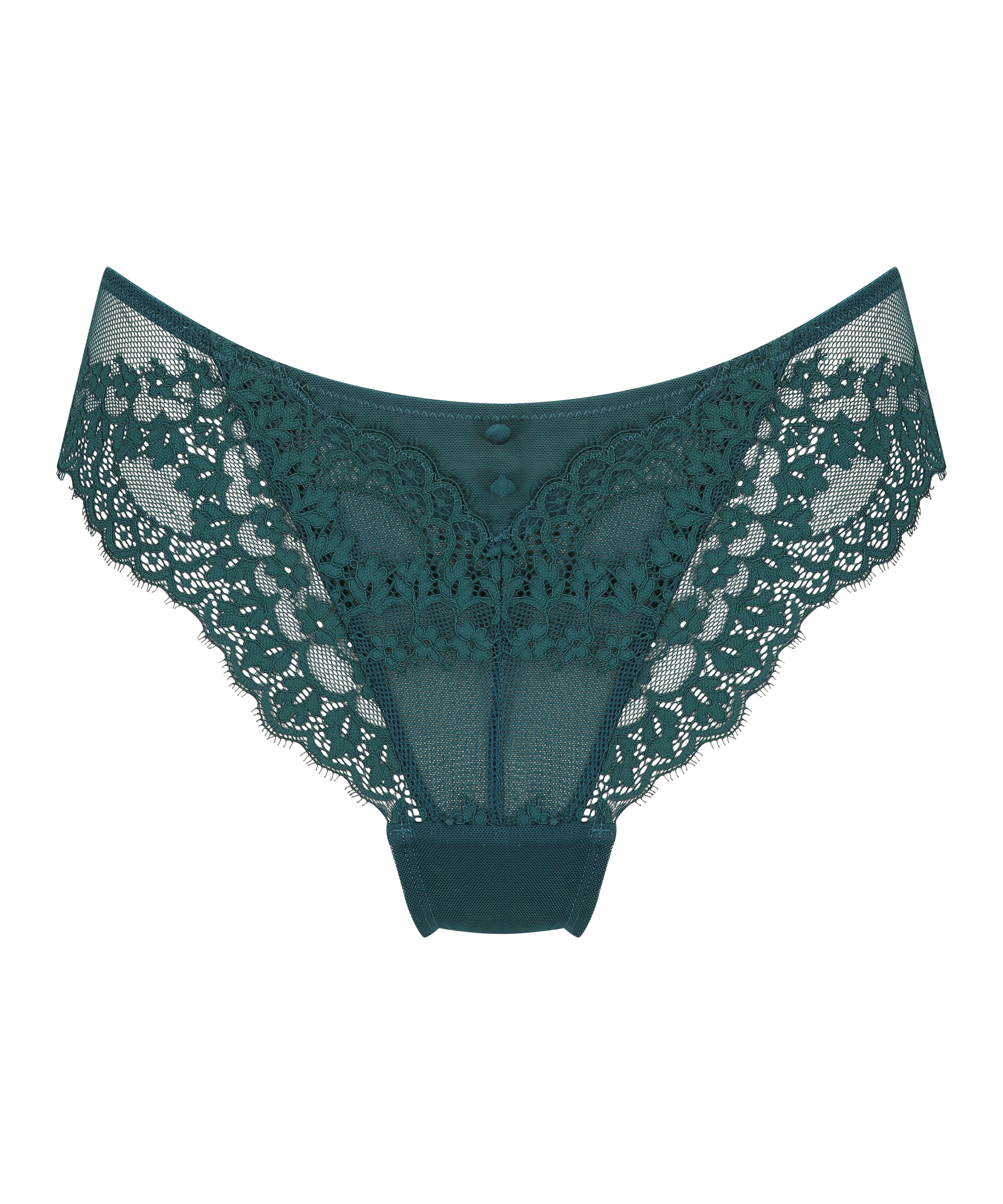 Slip brésilien Daisy, Bleu, main