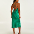 Robe midi Satin, Vert