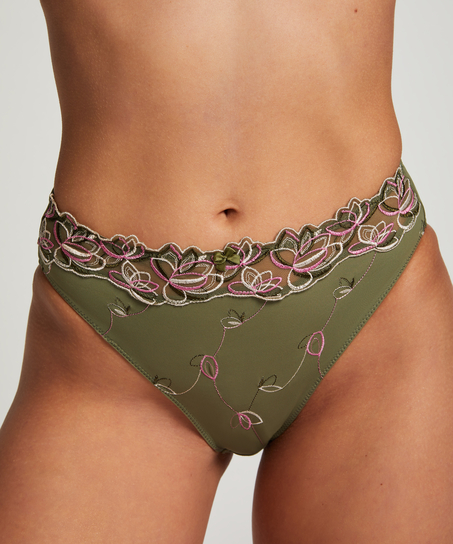 Slip taille haute Diva, Vert