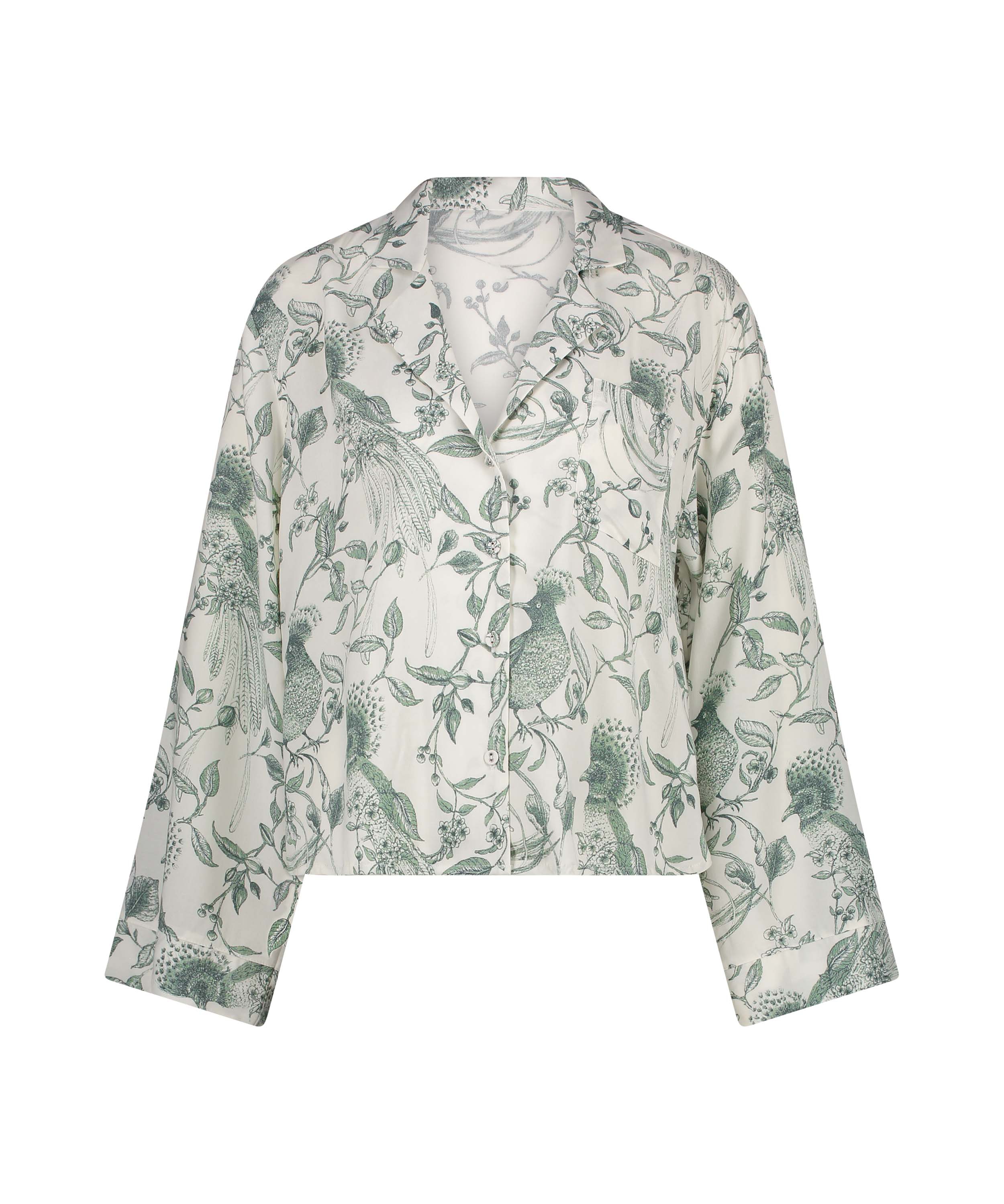 Haut de pyjama, Blanc, main