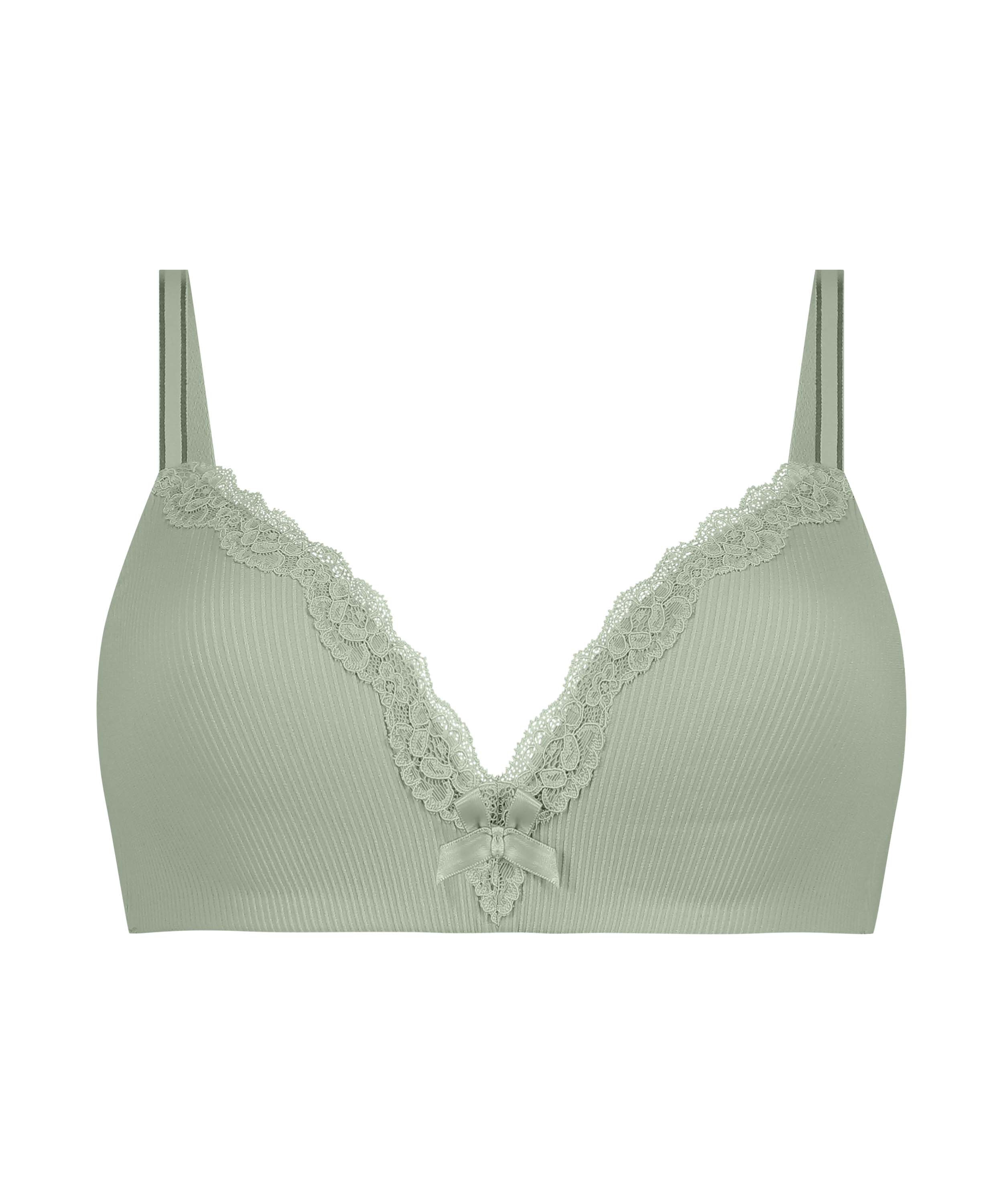 Soutien-gorge sans armatures pr&eacute;form&eacute; Lola, Vert, main
