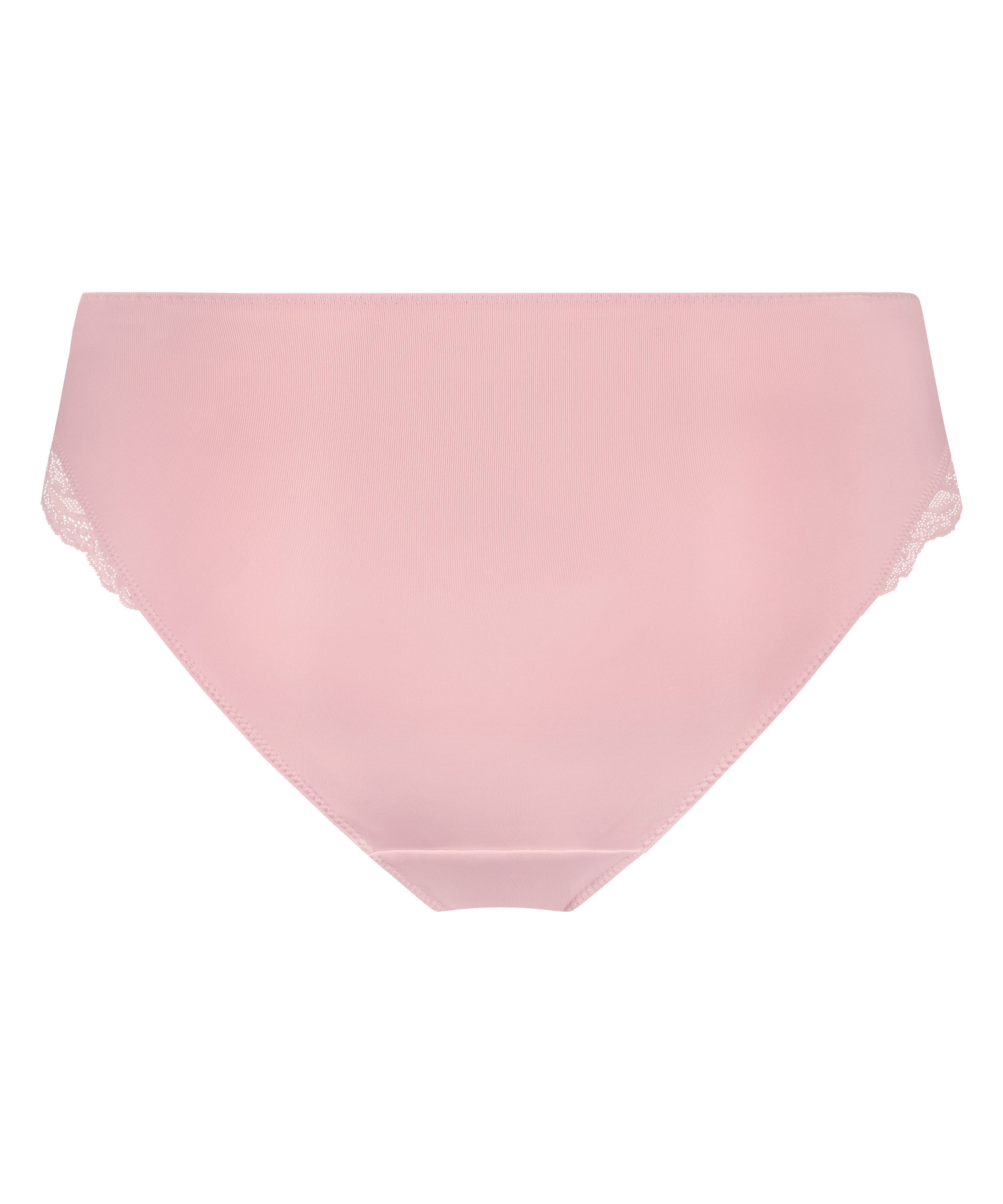 Slip taille haute Sophie, Rose, main