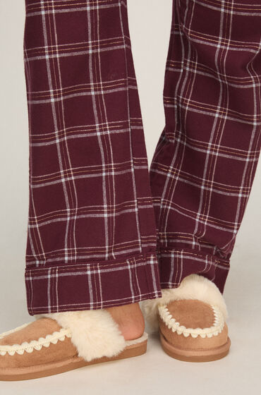 Hunkemöller Chaussons Faux Suede Stitching Marron