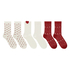 3 paires de chaussettes Giftpack, Rouge