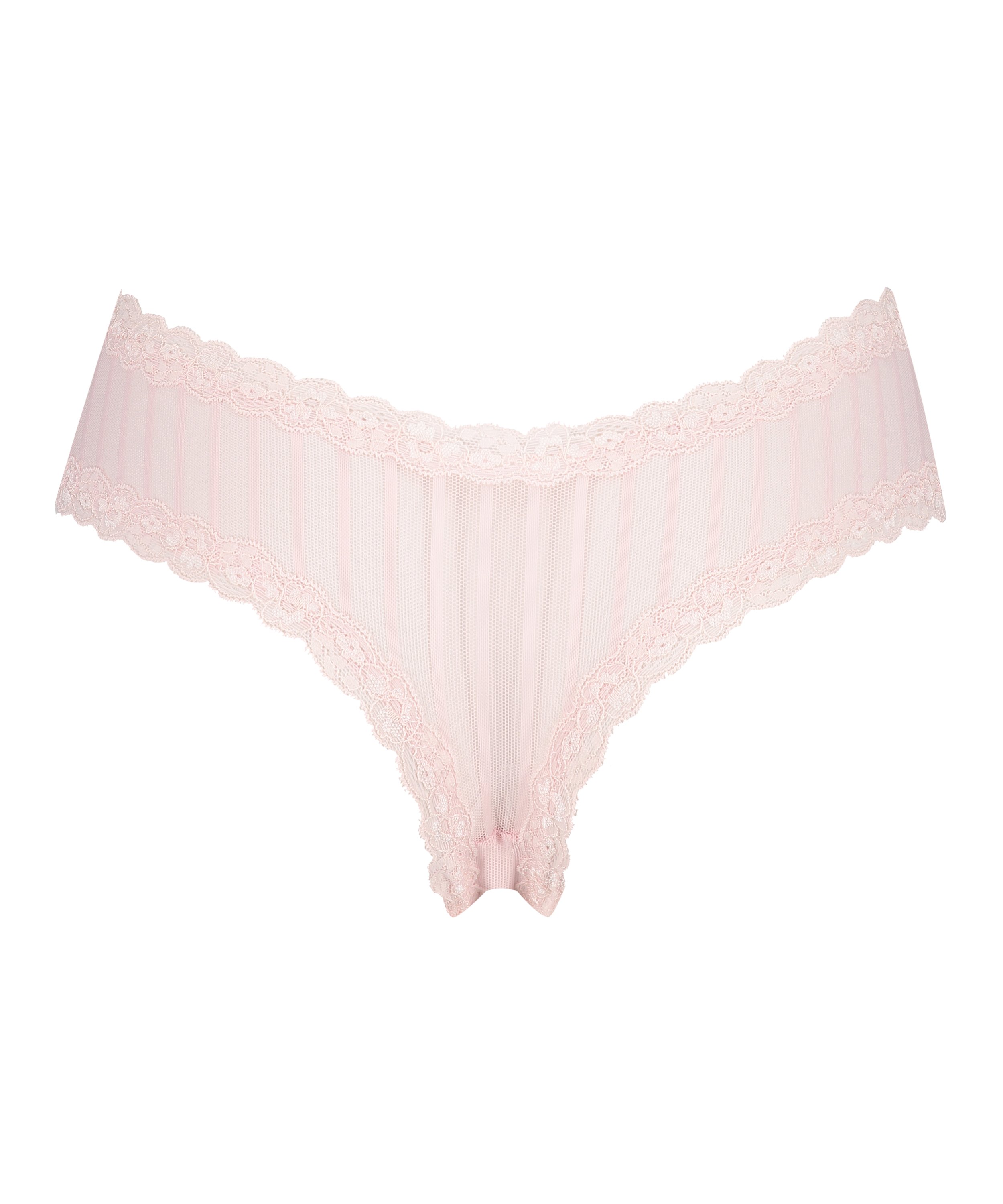 Slip br&eacute;silien V-shape Mesh, Rose, main
