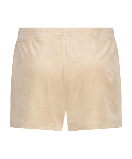 Short Velours Pocket, Beige