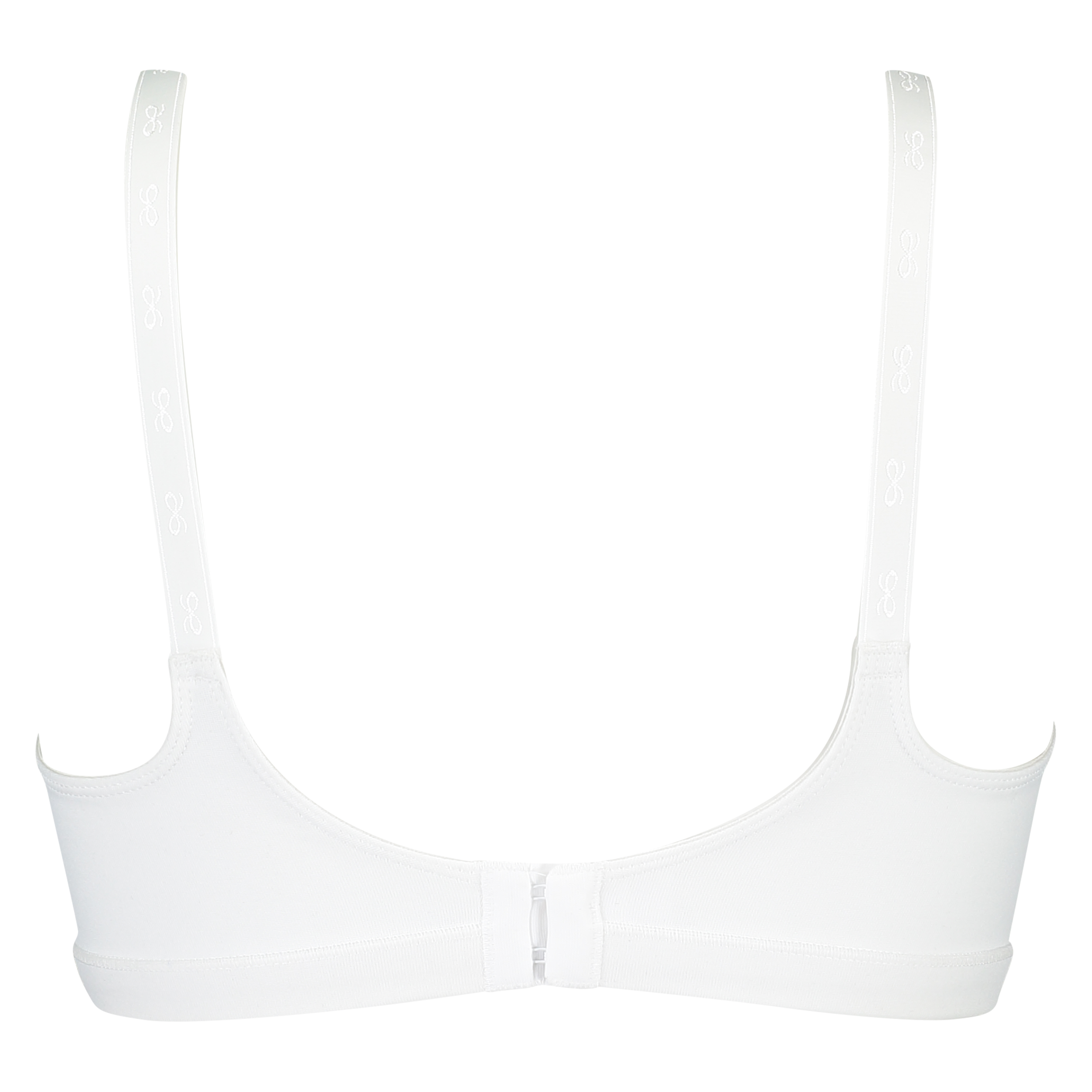 Soutien-gorge sans armature non-préformé, Blanc, main