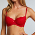 Soutien-gorge à armatures préformé Teddy, Rouge