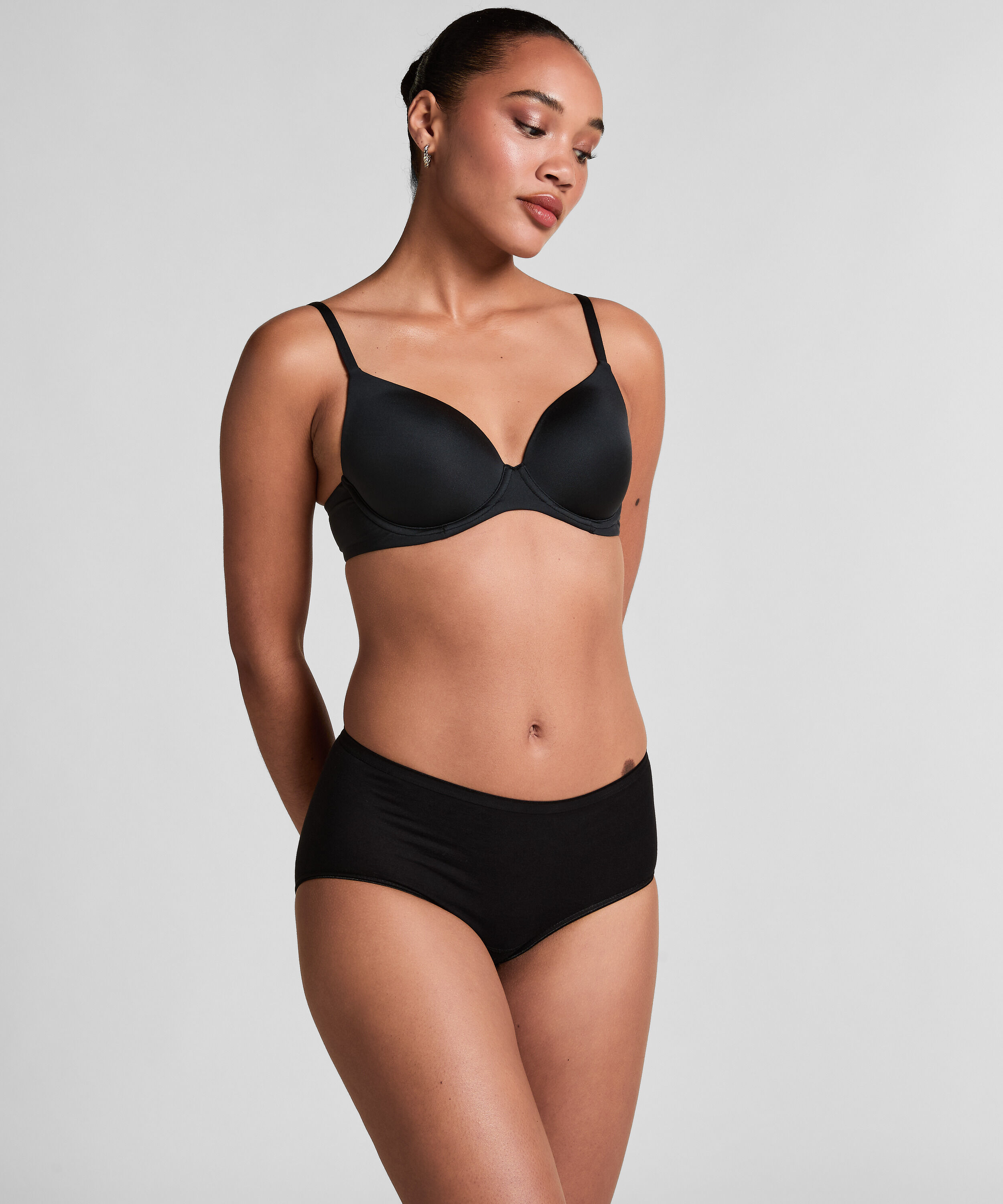 Superslip midi coton, Noir Superslip midi coton, Noir