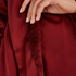 Peignoir en polaire satinée, Rouge