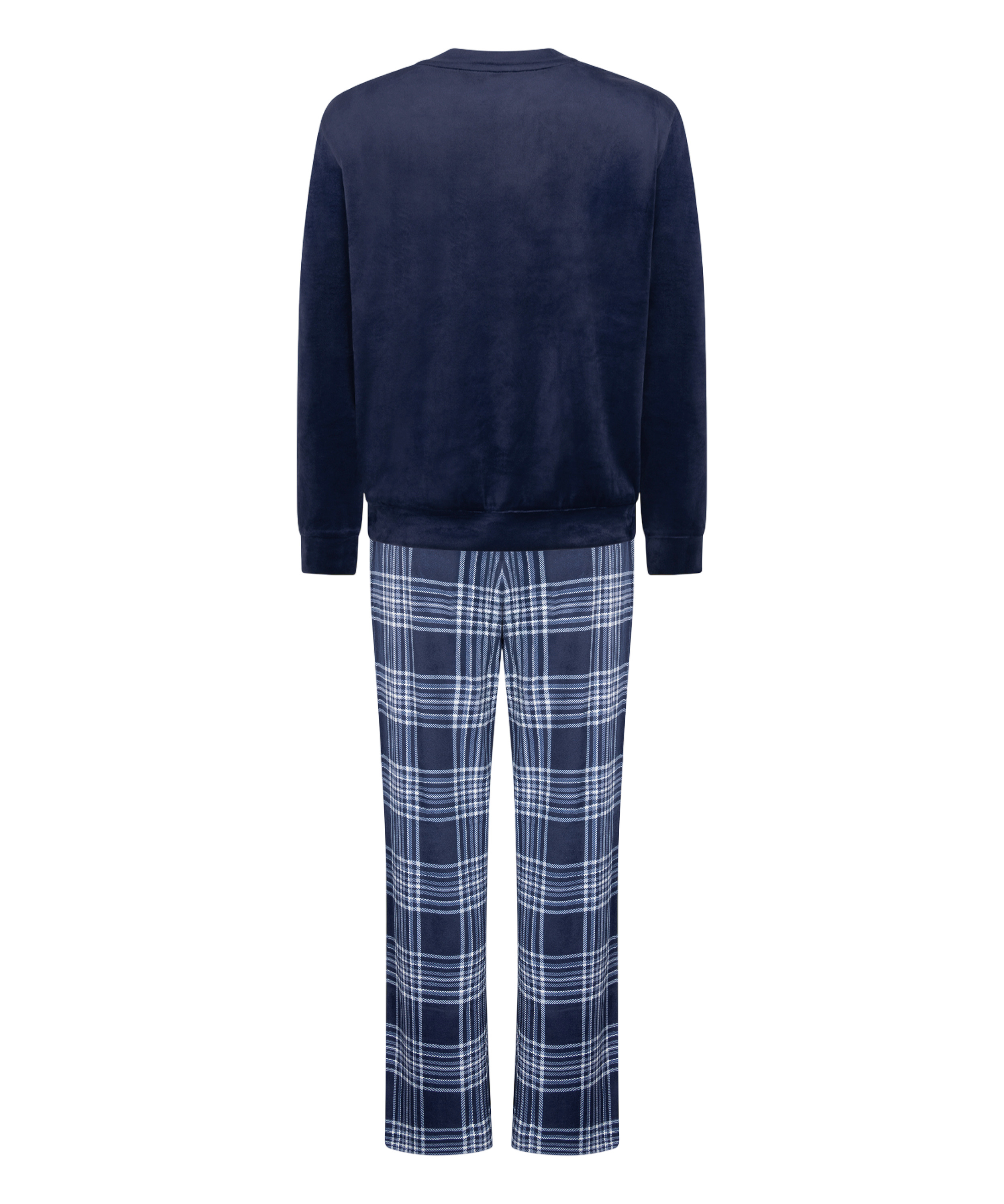Ensemble pyjama Velours, Bleu, main