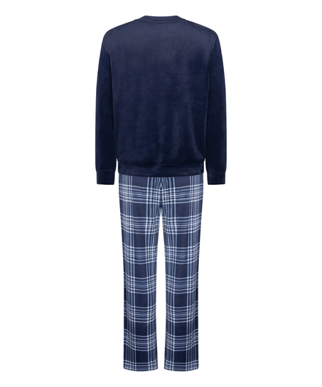 Ensemble pyjama Velours, Bleu